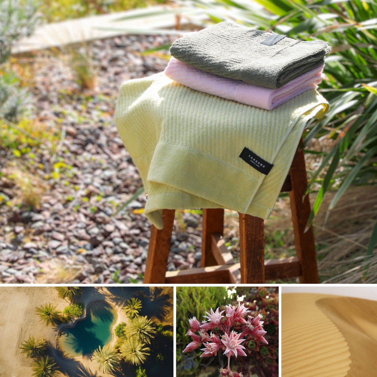 Quick-drying compact bath towels, set of 3