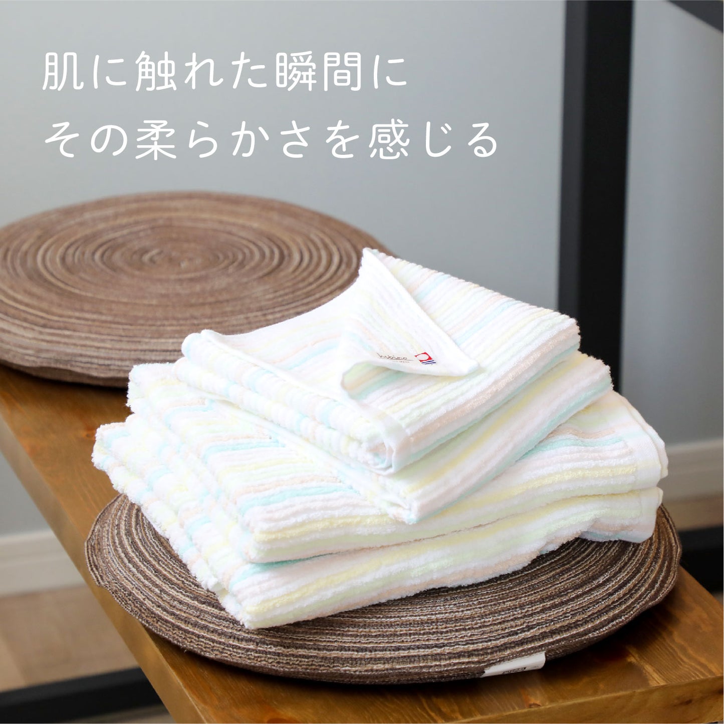 Quick-drying compact bath towels, set of 3